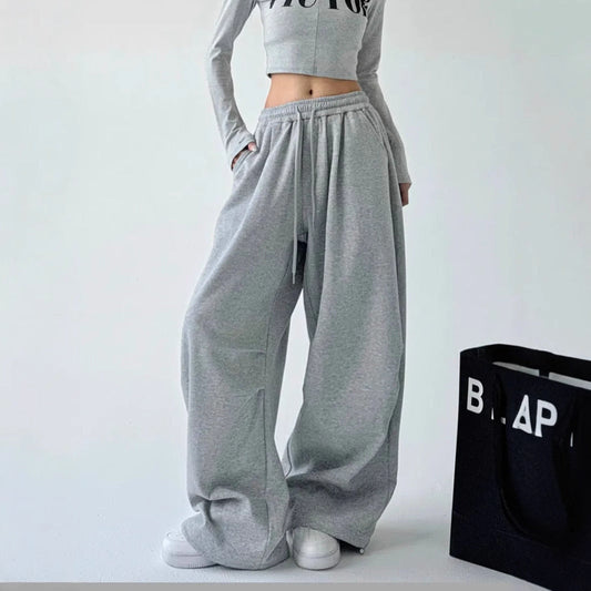 Damen Jogginghose Elastischer Bund Seitentaschen Bequem Schwarz - Eveloria