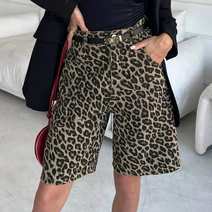 Damen Leoparden-Shorts Eveloria