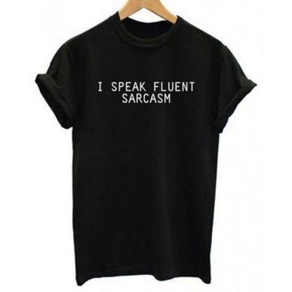 Damen T-Shirt Bequem Mit Witzigem Spruch Weiß Eveloria