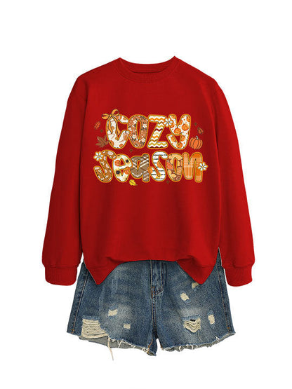 Damen Sweatshirt Herbstdesign Lässiger Schnitt Eveloria