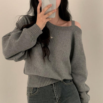 Damen Oversized Strickpullover Eveloria