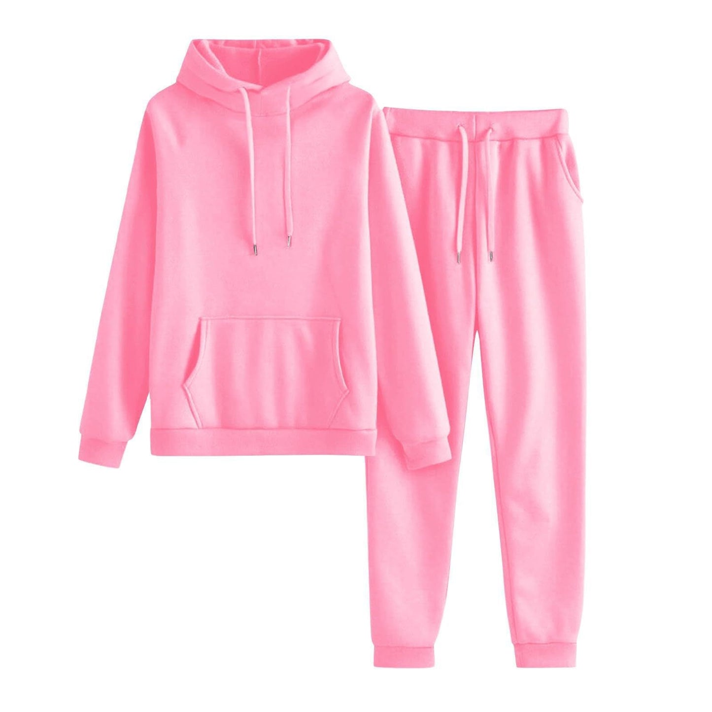 Damen Hoodie Jogginghose Set Lässig Mit Taschen Eveloria