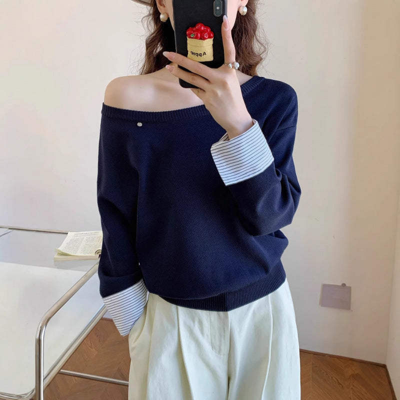 Damen Pullover Lässig Abnehmbarer Innenarm Eveloria - Eveloria