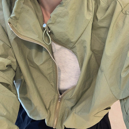 Damen Windjacke Leicht Voluminöse Ärmel Eveloria