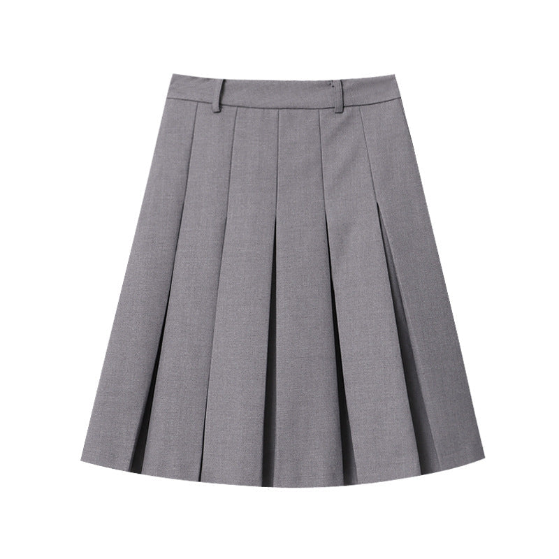 Damen Midirock Faltenwurf Hohe Taille Eveloria