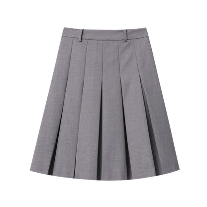 Damen Midirock Faltenwurf Hohe Taille Eveloria
