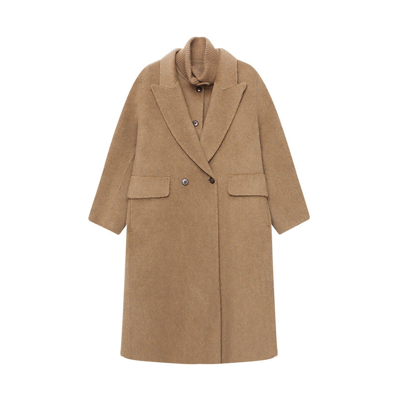 Damen Wollmantel Oversized Doppelter Knopfleiste Eveloria