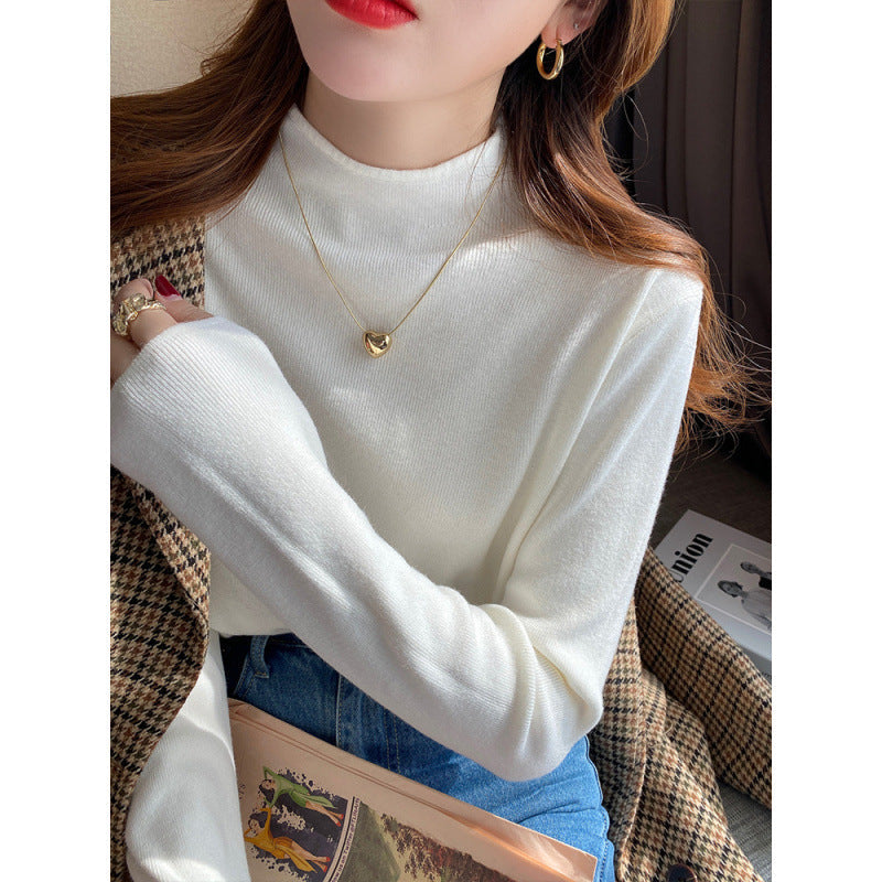 Damen Strickpullover Stehkragen Weich Eveloria - Eveloria