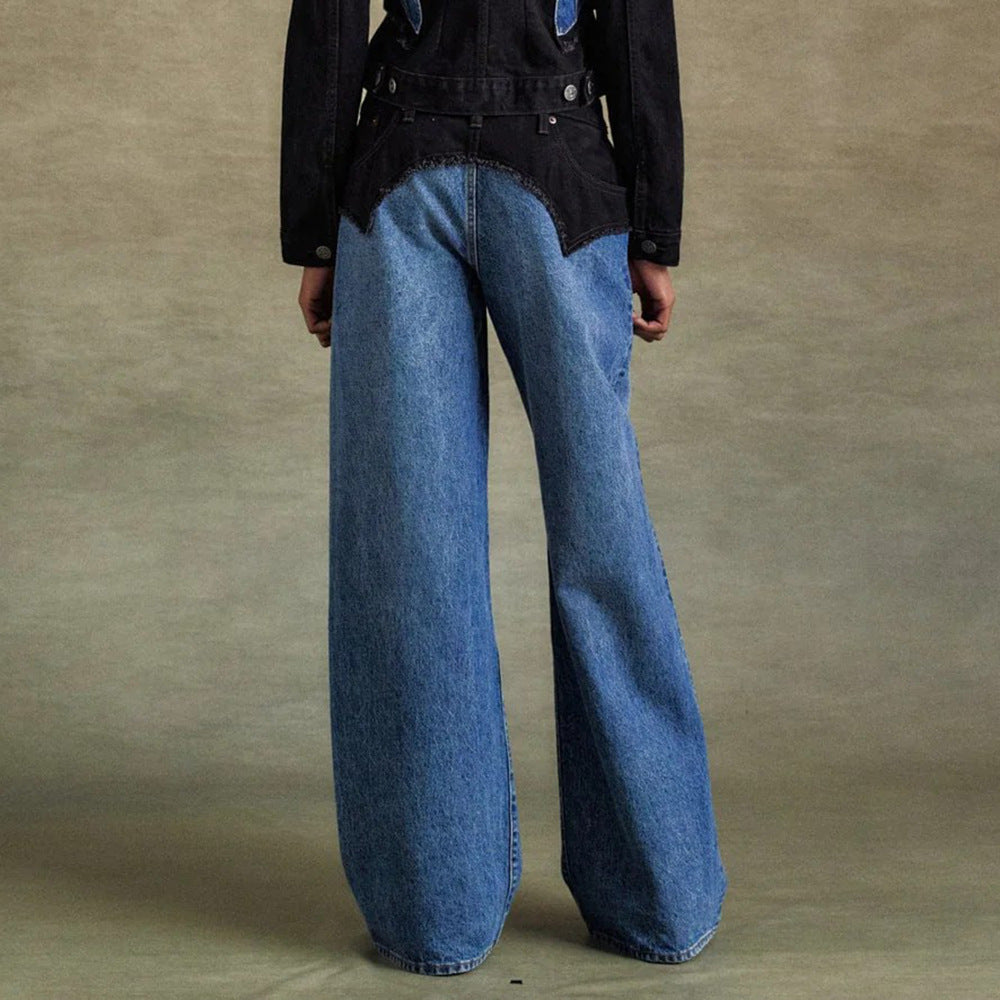 Damen Weite Jeans aus Stretchdenim Eveloria