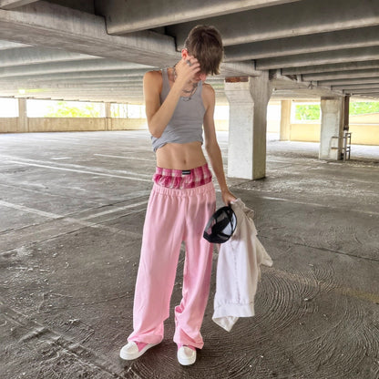 Damen Jogginghose Elastischer Bund Baumwolle Eveloria