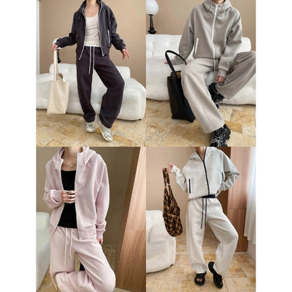 Damen Kapuzenanzug Weites Design Elastischer Bund Bequem Eveloria