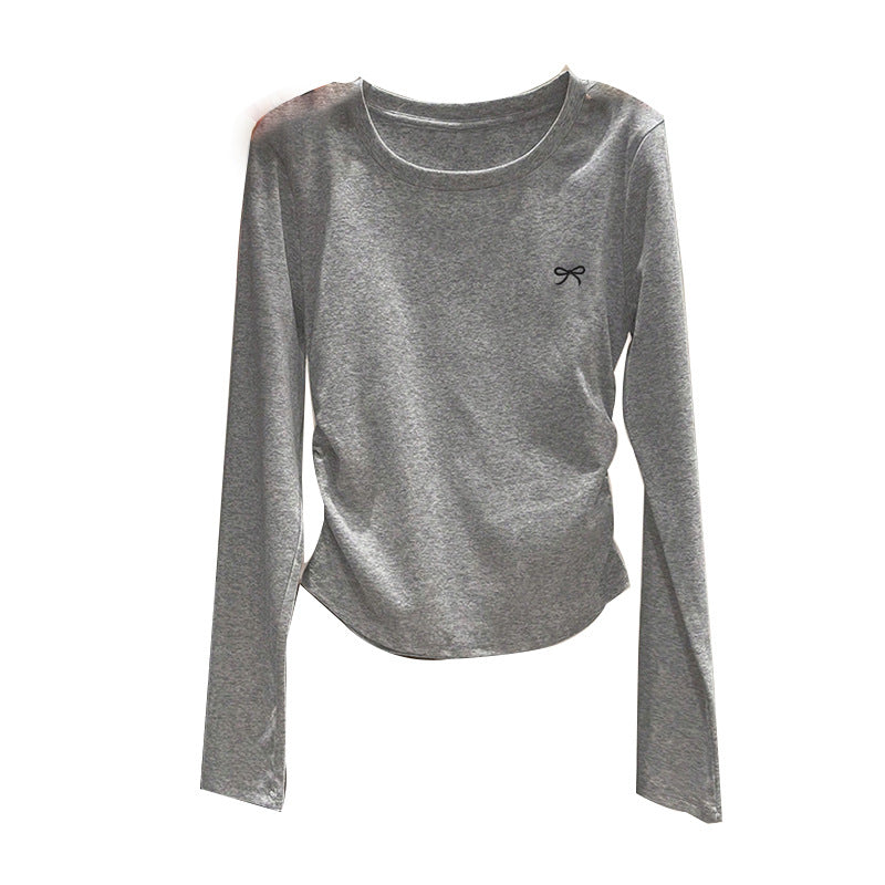 Damen Longsleeve Oberteil Rundhalsausschnitt Eveloria