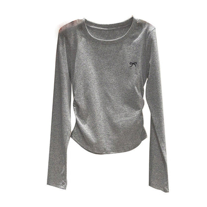 Damen Longsleeve Oberteil Rundhalsausschnitt Eveloria