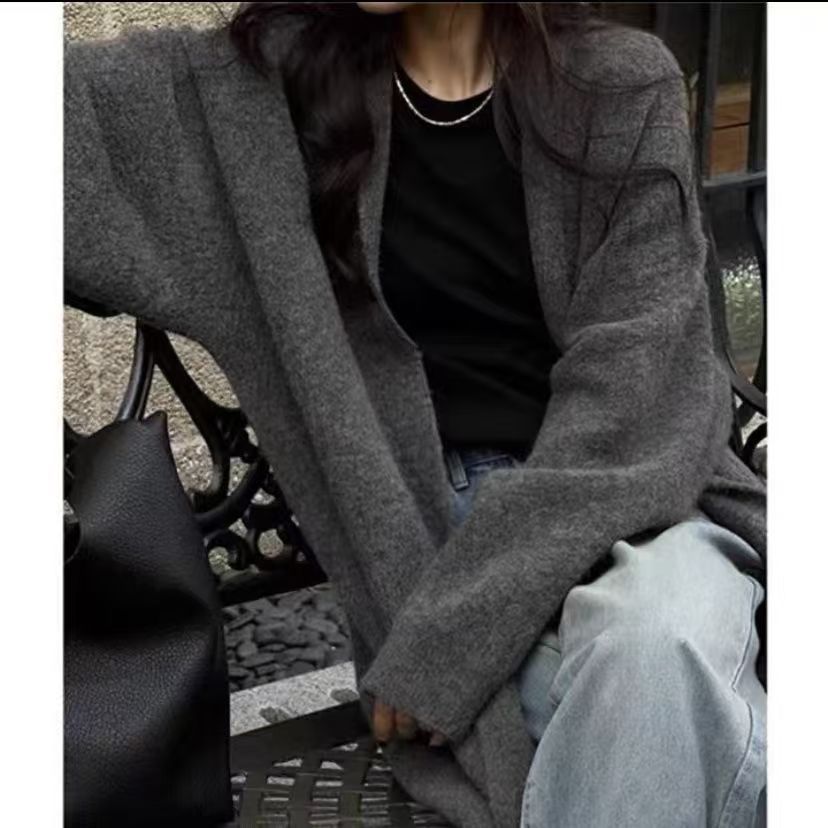 Damen Oversized Strickjacke Warm Eveloria