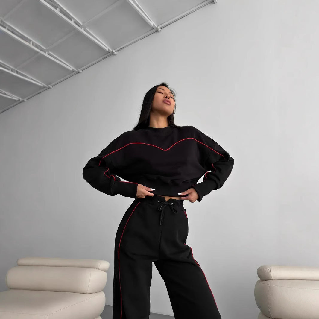 Damen Sport-Loungewear-Set Elastisch Bequem
