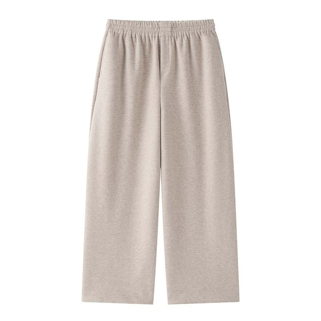 Damen Chino-Hose Hochwerder mit Lässigem Schnitt Beige
