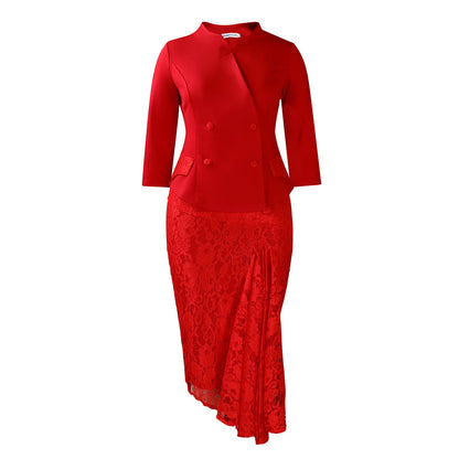 Eveloria Damen Blazer Kleidungsset
