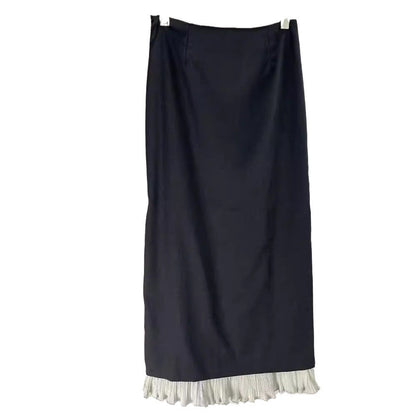 Damen Maxi-Rock Lagenlook Mit Schlitzen Eveloria