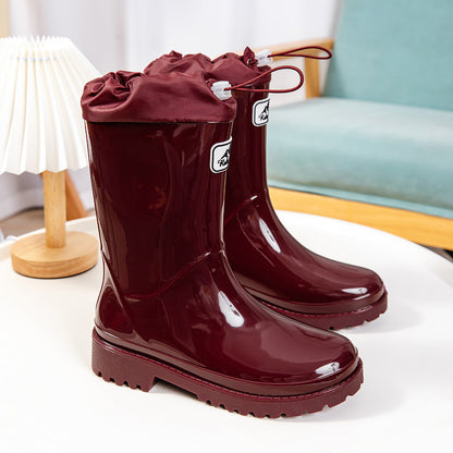 Damen Gummistiefel Verstellbares Schnürsystem Eveloria