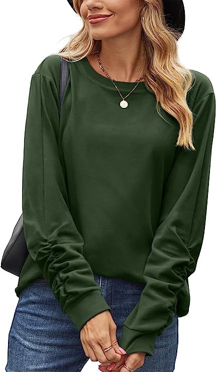 Damen Langarmshirt Weiches Baumwollmix Eveloria