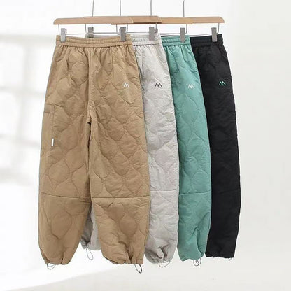 Damen Freizeithose Gesteppt Elastischer Bund Eveloria