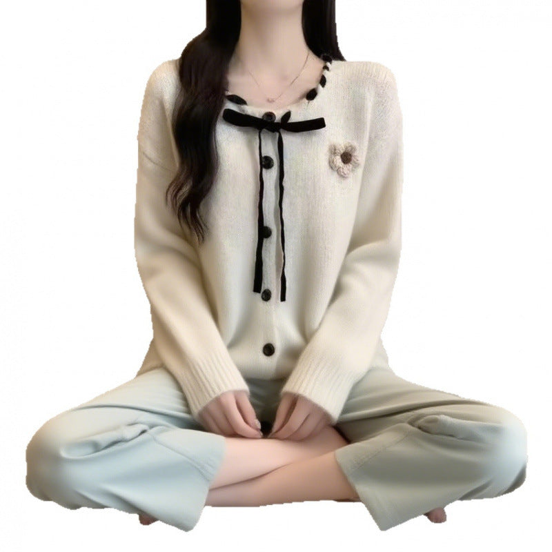 Damen Cardigan Kuschelig Mit Kragen Und Knöpfen Grau