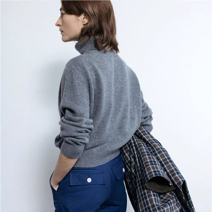 Damen Rollkragenpullover aus Strick Eveloria Kuschelig