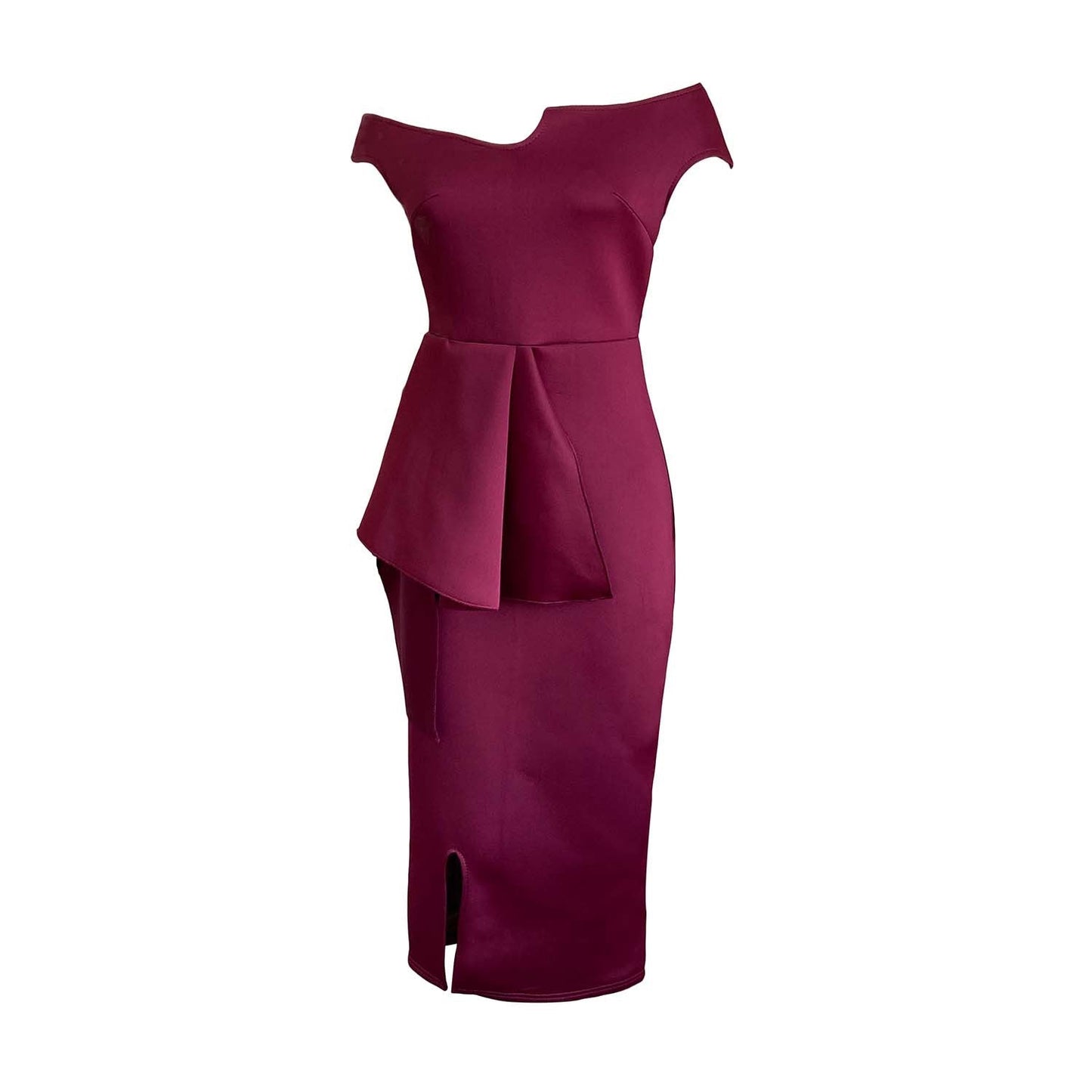 Damen Abendkleid Asymmetrischer Saum Elegante Drapierung Eveloria