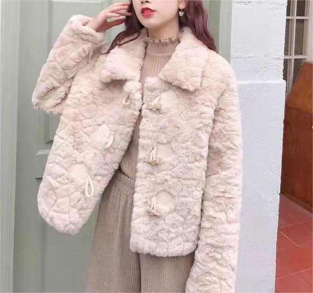 Damen Kunstfelljacke Elegantes Design
