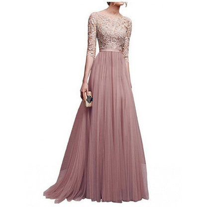 Eveloria Damen Abendkleid Spitze Voluminöser Rock
