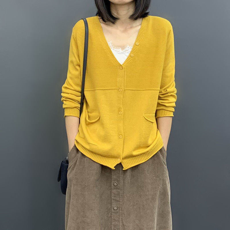 Damen Strickjacke Strukturiert Eveloria