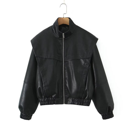 Damen Bikerjacke Elastisch Eveloria