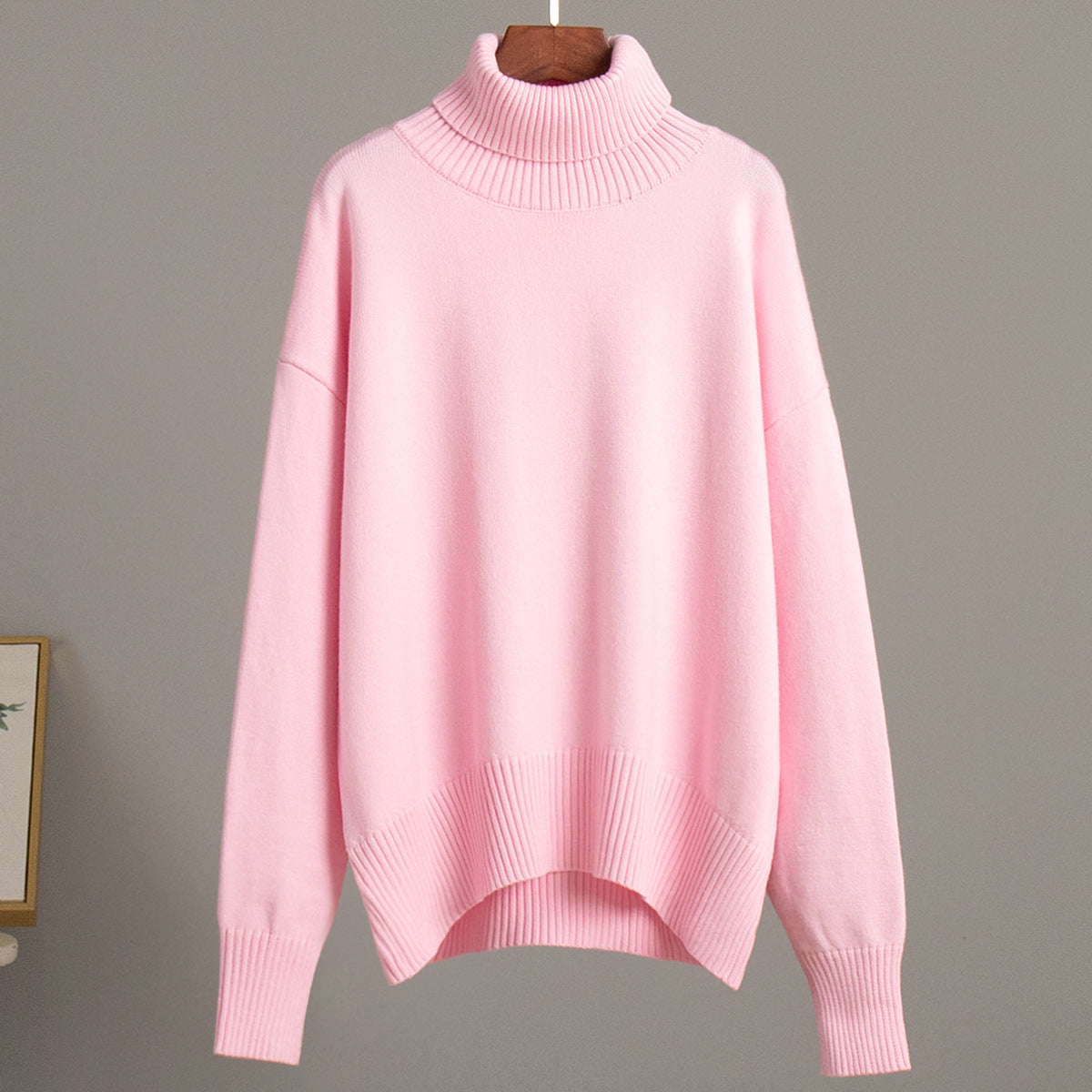 Damen Strickpullover Lässig Warmer Gerippter Saum - Eveloria