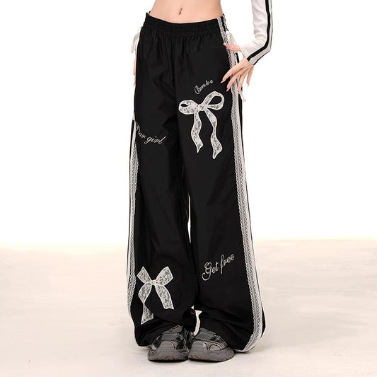 Damen Freizeithose Dekorativ Mit Schleifen Bequem - Eveloria
