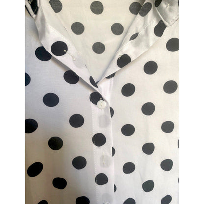 Damen ärmellose Bluse mit Punkten Eveloria