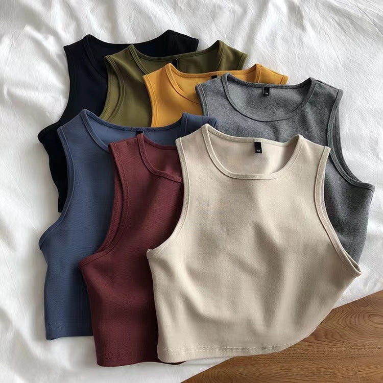 Damen Crop- Atmungsaktives Material Figurbetont Schwarz - Eveloria