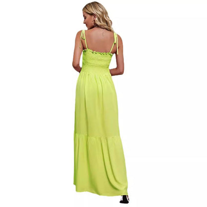 Damen Maxikleid Elastisch Voluminöser Rock Eveloria