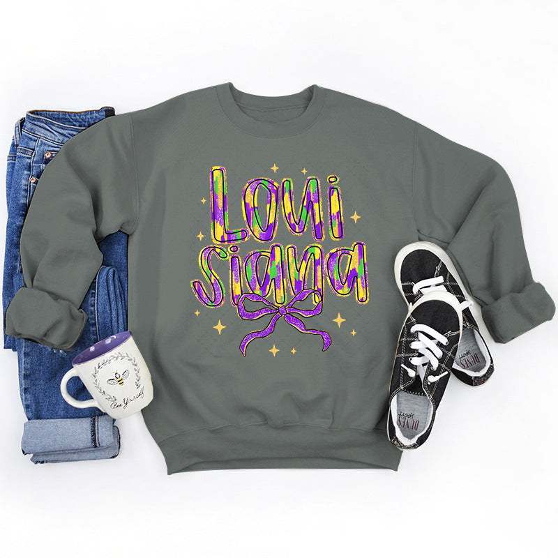 Eveloria Damen Sweatshirt Weiches Innenfutter Grau
