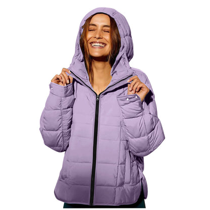 Damen Winterjacke Abnehmbare Kapuze Wasserabweisend Eveloria