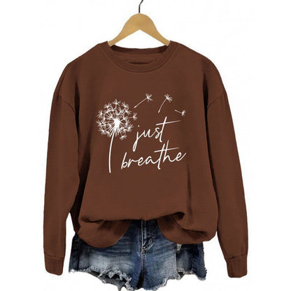 Damen Sweatshirt Pusteblumen-Motiv Eveloria