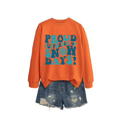 Damen Sweatshirt Kreativer Aufdruck Lässiger Schnitt Grau Eveloria
