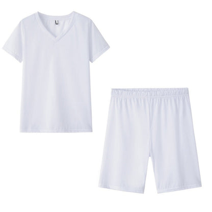 Damen Sportbekleidung Set V-Ausschnitt Elastisch Grau Eveloria
