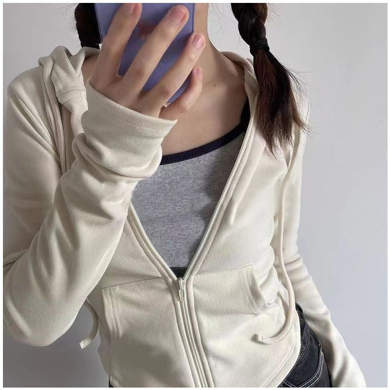 Damen Kapuzenpullover mit Reißverschluss Eveloria