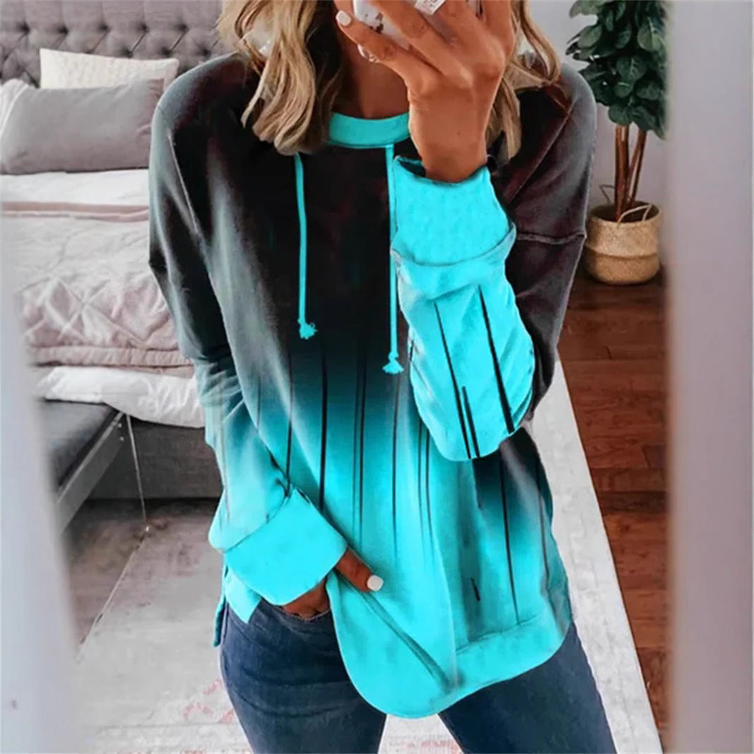 Damen Kapuzenpullover Farbverlauf Design Eveloria - Eveloria