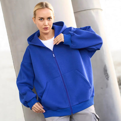 Damen Hoodie Lässiger Schnitt Große Taschen Eveloria