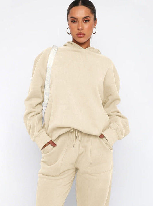 Damen Oversized Hoodie Jogger Set - Norvielle