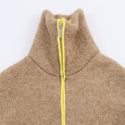 Damen Fleecejacke Kuschelig Reißverschluss Taschen Eveloria
