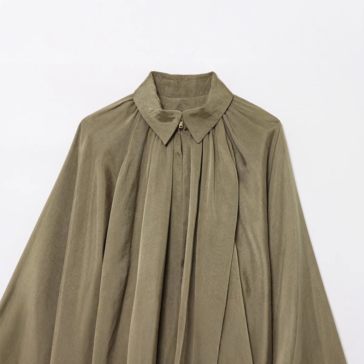 Damen Bluse mit Stehkragen und Plisseeoptik Elegantes Design