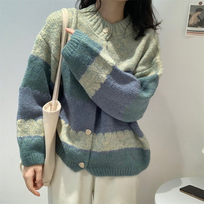 Damen Strickcardigan Gemustert Eveloria