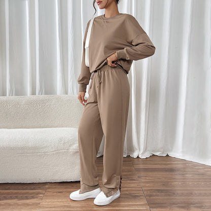 Damen Freizeitanzug Elastischer Bund Lässiger Schnitt Eveloria